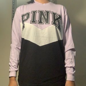PINK oversized long sleeve tees